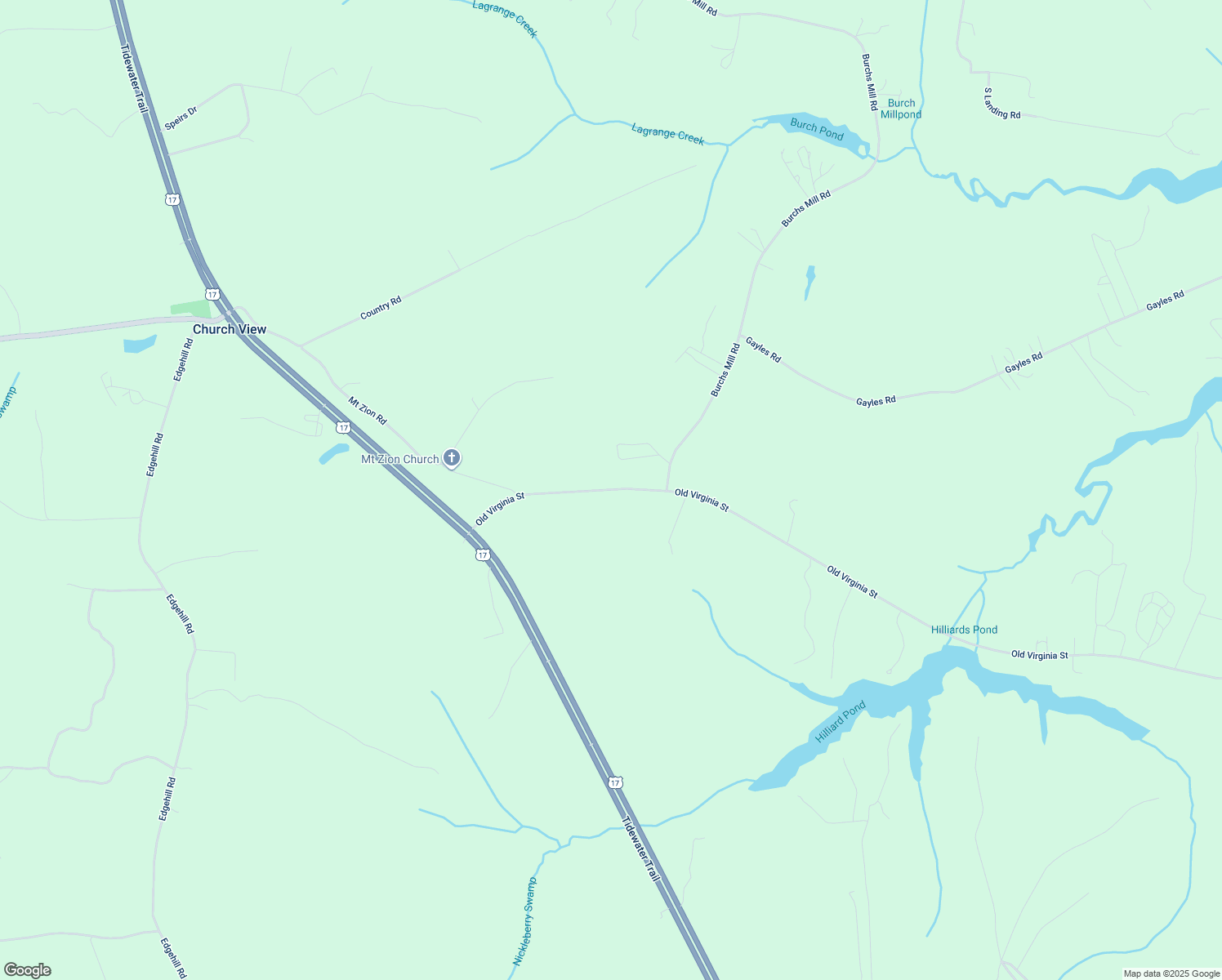 map of restaurants, bars, coffee shops, grocery stores, and more near 418 Old Virginia Street in Urbanna