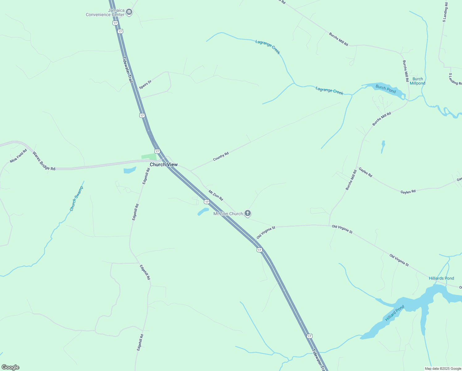 map of restaurants, bars, coffee shops, grocery stores, and more near 483 Mount Zion Road in Church View