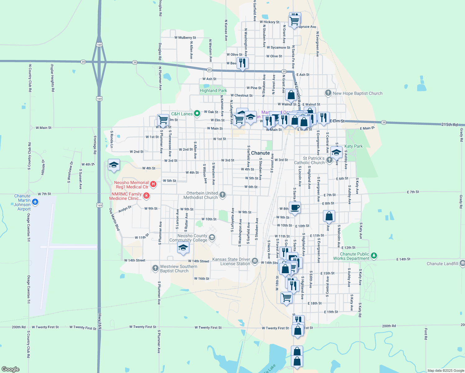 South Lafayette Avenue, Chanute KS Walk Score