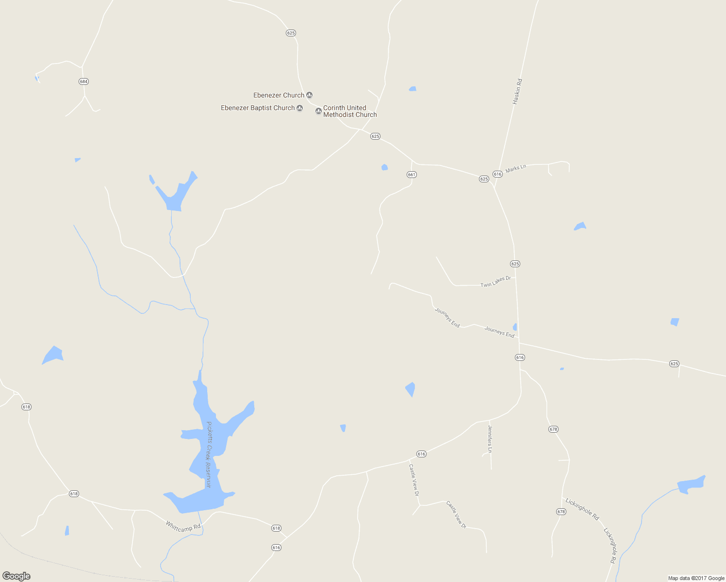 map of restaurants, bars, coffee shops, grocery stores, and more near 1500 Salmontown Road in Goochland