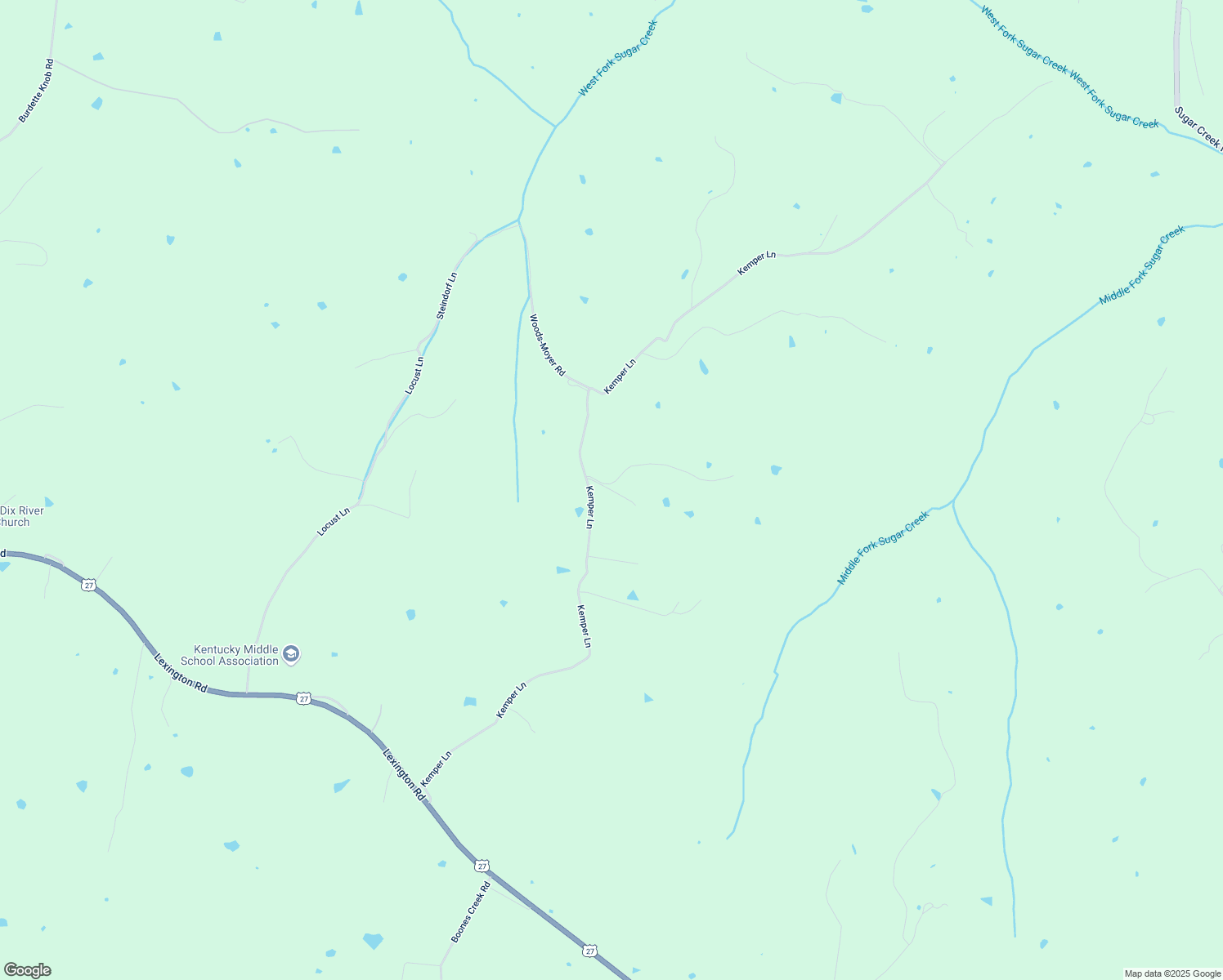 map of restaurants, bars, coffee shops, grocery stores, and more near White Way in Lancaster