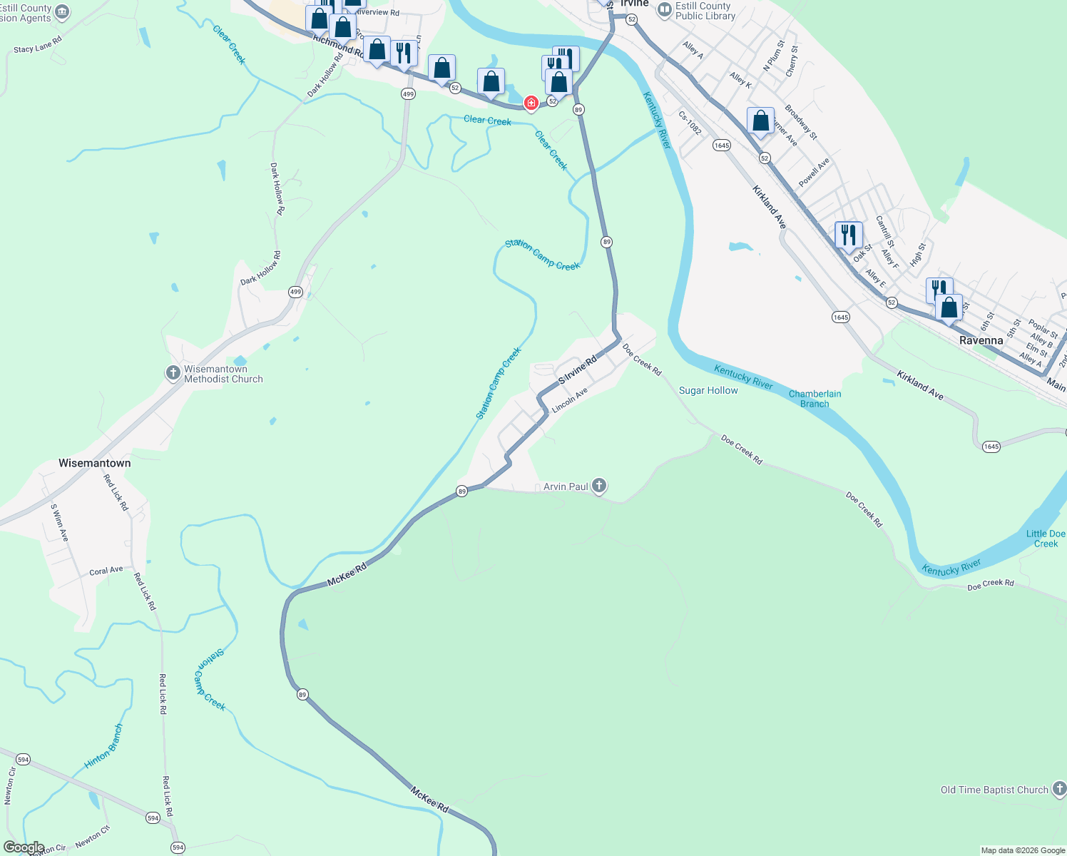 map of restaurants, bars, coffee shops, grocery stores, and more near 1250 South Irvine Road in Irvine