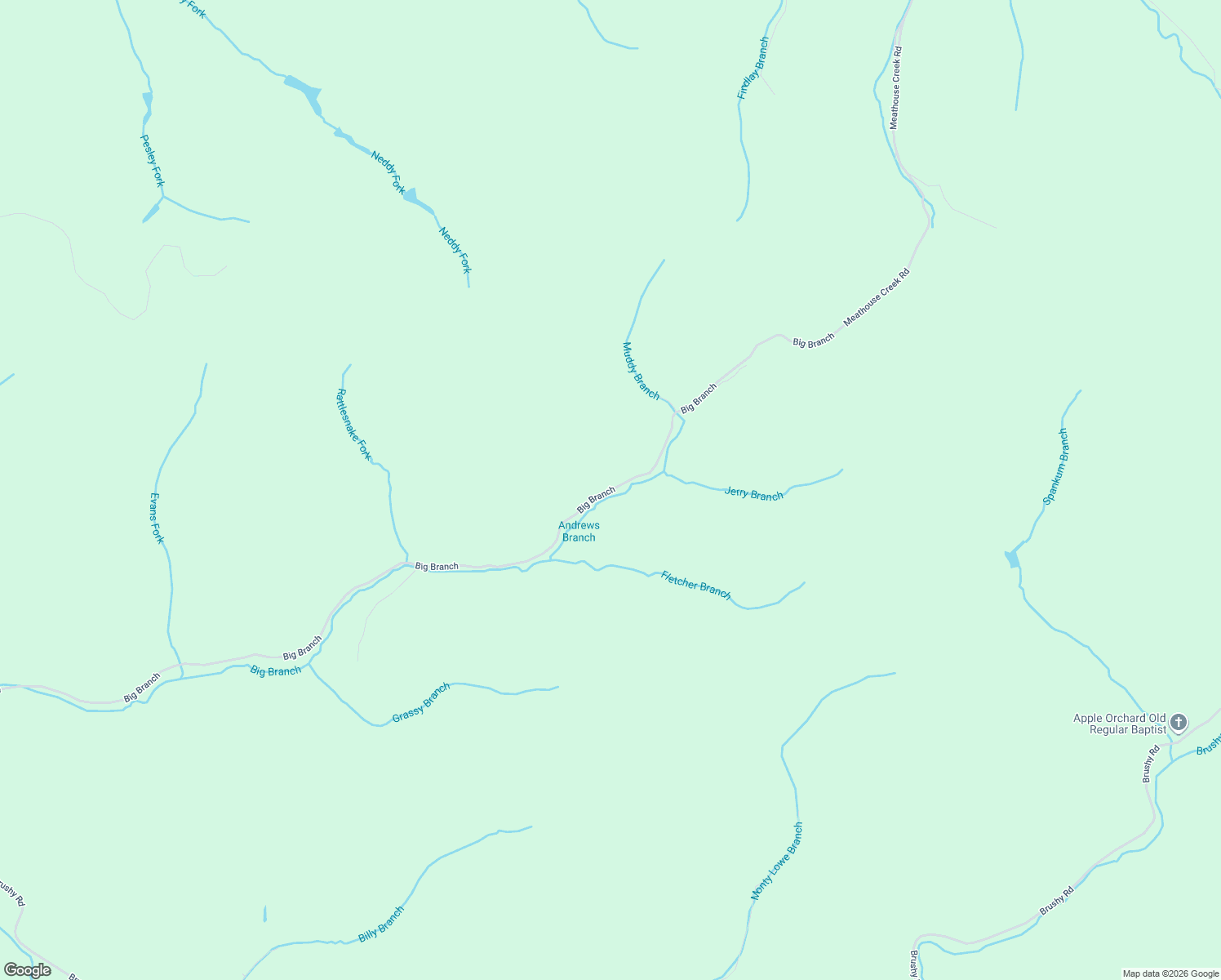 map of restaurants, bars, coffee shops, grocery stores, and more near 3006 Big Branch in Pikeville
