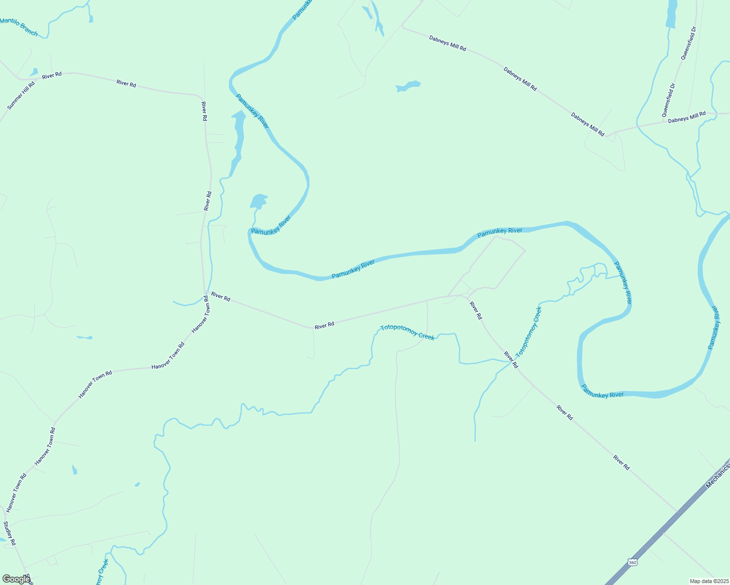 map of restaurants, bars, coffee shops, grocery stores, and more near 3920 River Rd in Mechanicsville