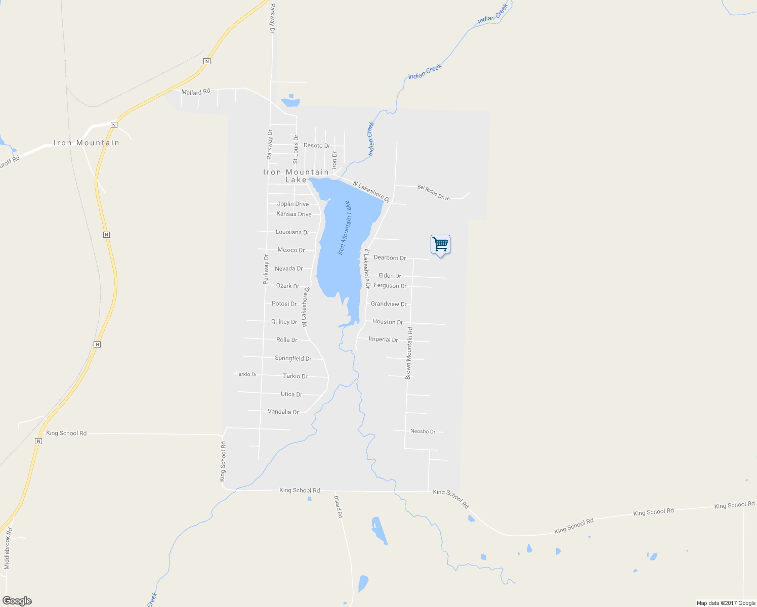 map of restaurants, bars, coffee shops, grocery stores, and more near 626 Grandview Drive in Bismarck