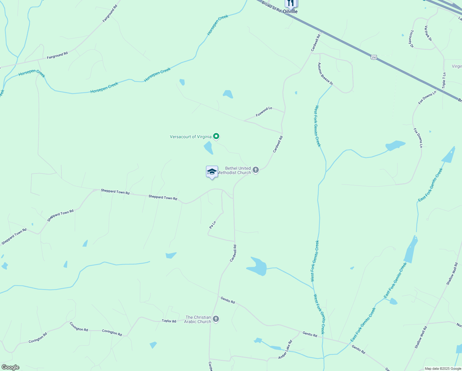 map of restaurants, bars, coffee shops, grocery stores, and more near 1918 Cardwell Road in Crozier