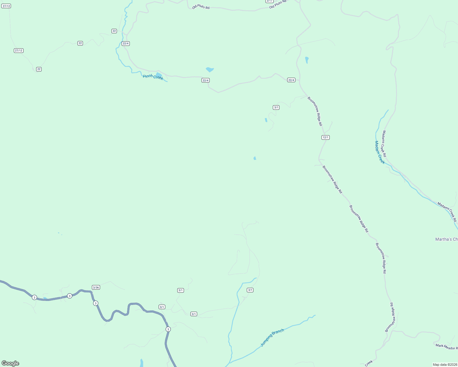 map of restaurants, bars, coffee shops, grocery stores, and more near Will Dodd Road in Jumping Branch