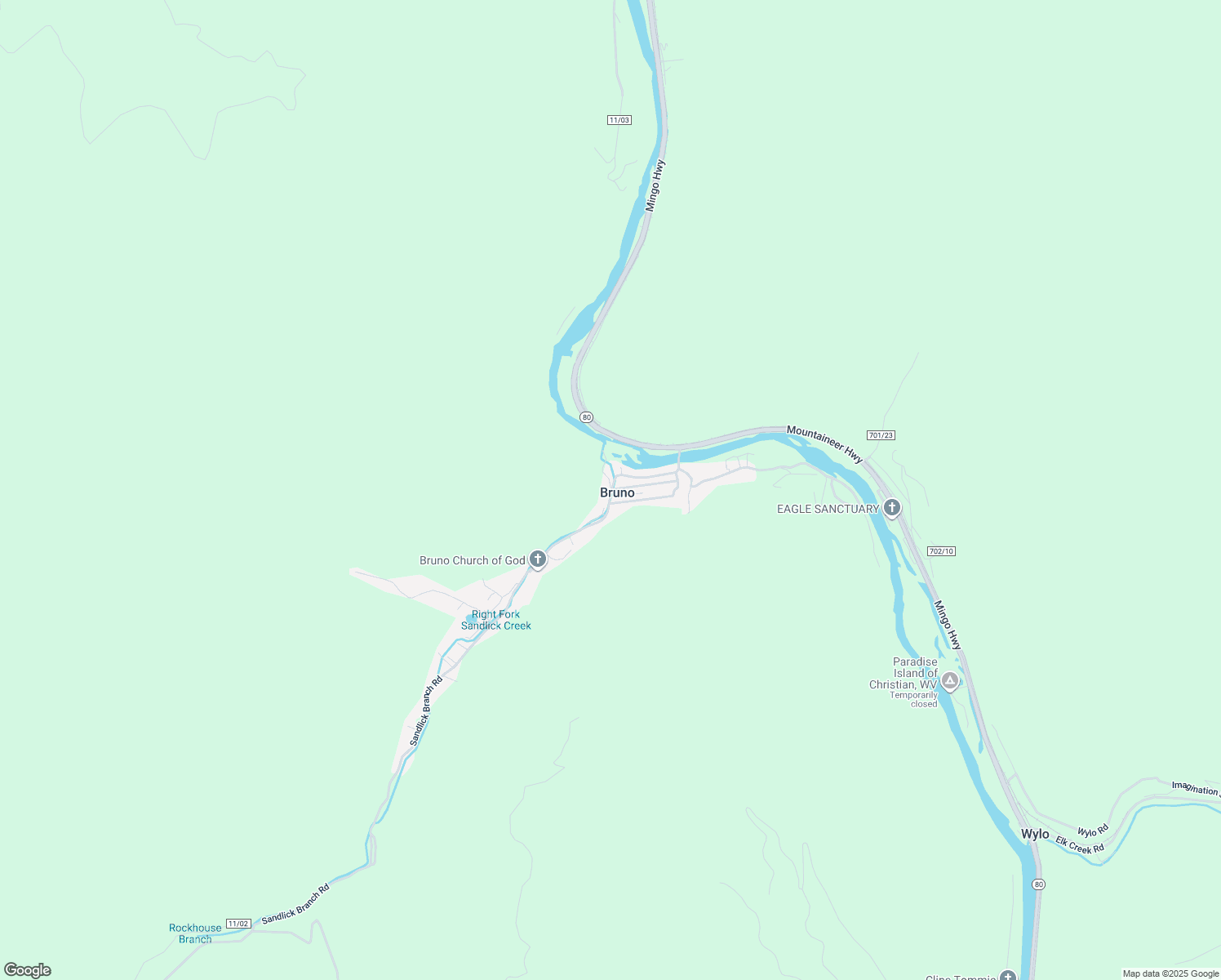 map of restaurants, bars, coffee shops, grocery stores, and more near in Bruno