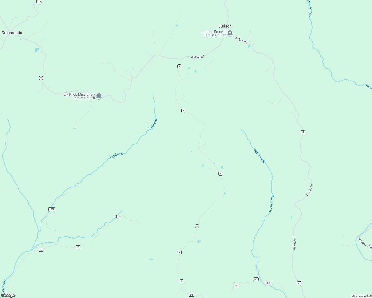 map of restaurants, bars, coffee shops, grocery stores, and more near 2134 Powley Creek in Hinton