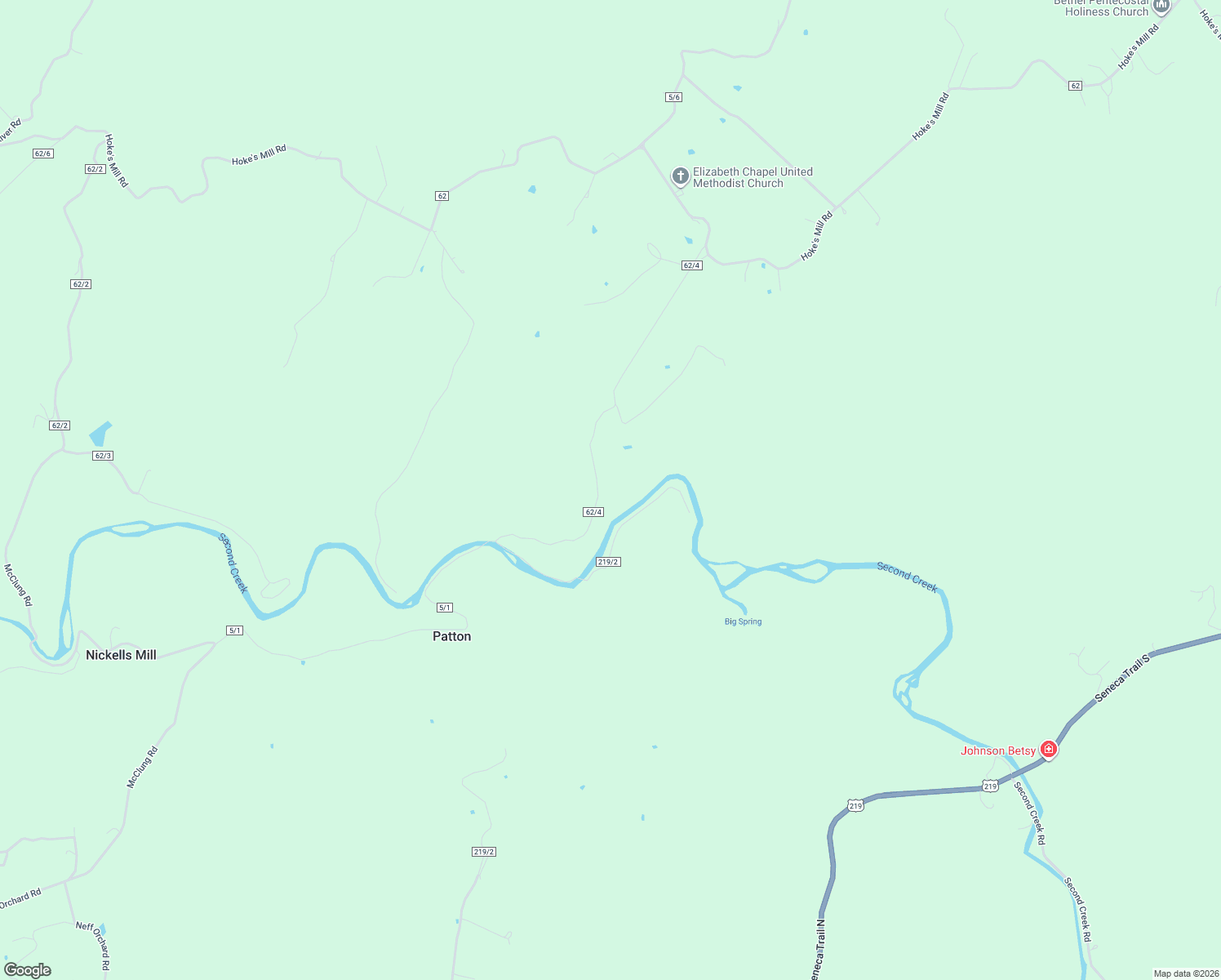 map of restaurants, bars, coffee shops, grocery stores, and more near 774 Rogers Mill in Ronceverte