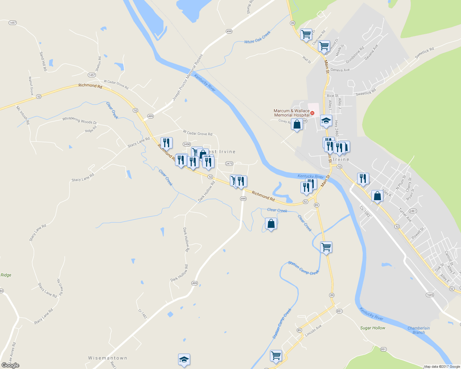 map of restaurants, bars, coffee shops, grocery stores, and more near 993 Richmond Road in Irvine