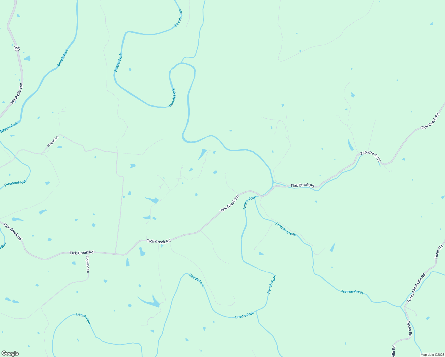 map of restaurants, bars, coffee shops, grocery stores, and more near 2990 Tick Creek Road in Springfield