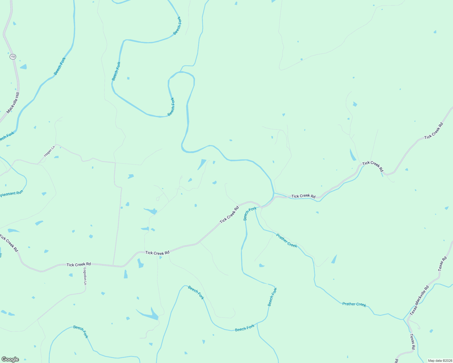 map of restaurants, bars, coffee shops, grocery stores, and more near 2990 Tick Creek Road in Springfield