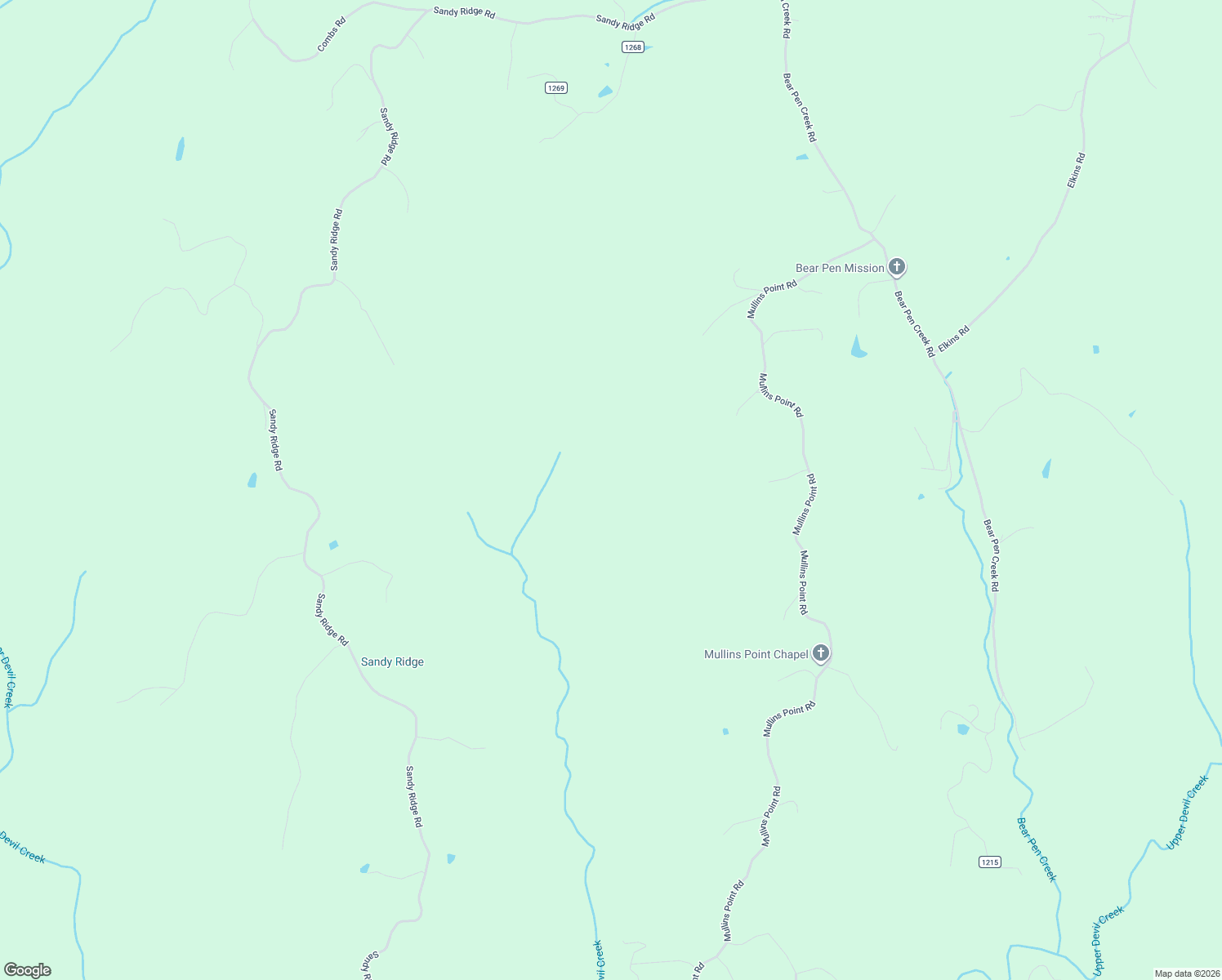 map of restaurants, bars, coffee shops, grocery stores, and more near Gilcern Road in Campton