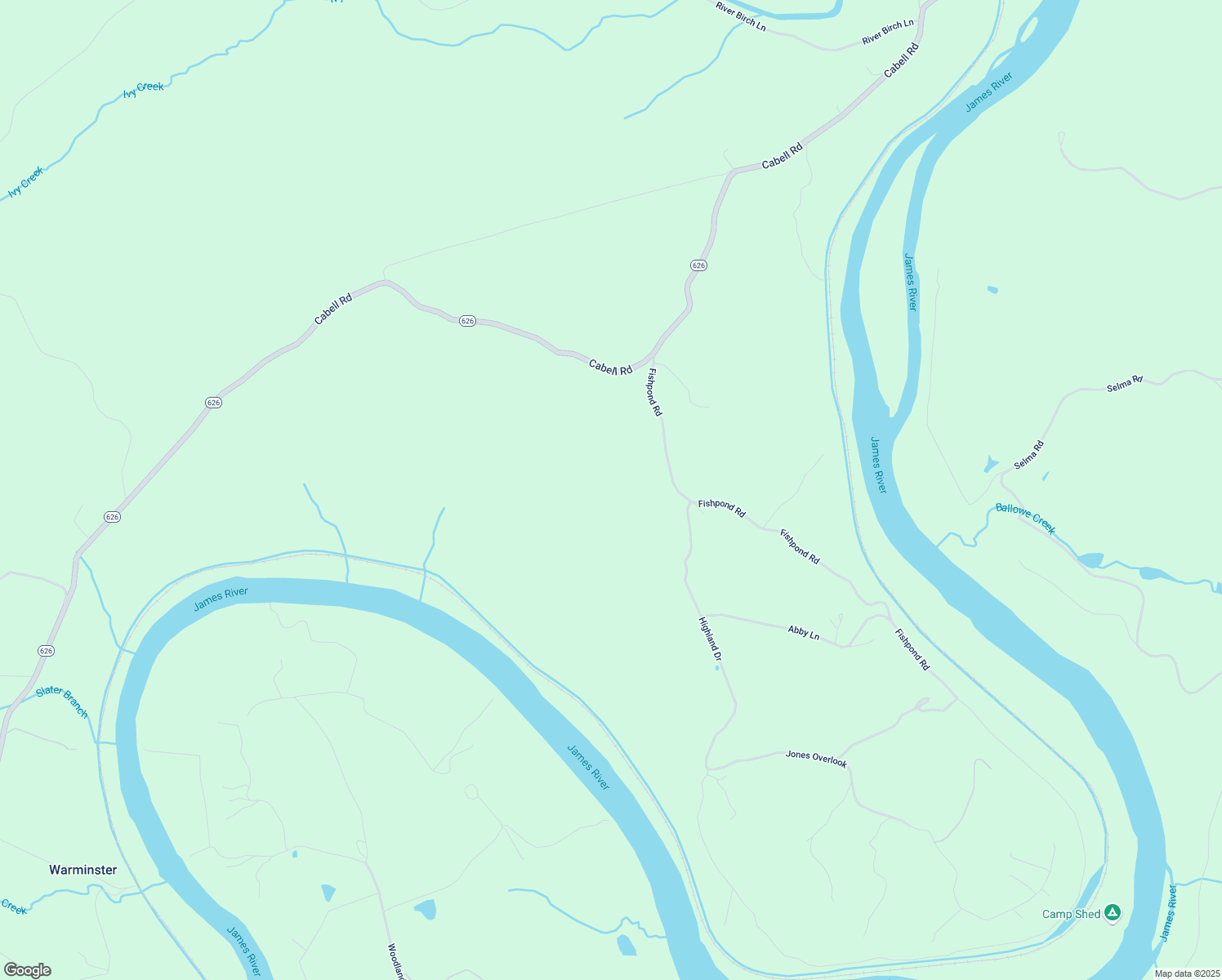 map of restaurants, bars, coffee shops, grocery stores, and more near 256 Fishpond Road in Howardsville