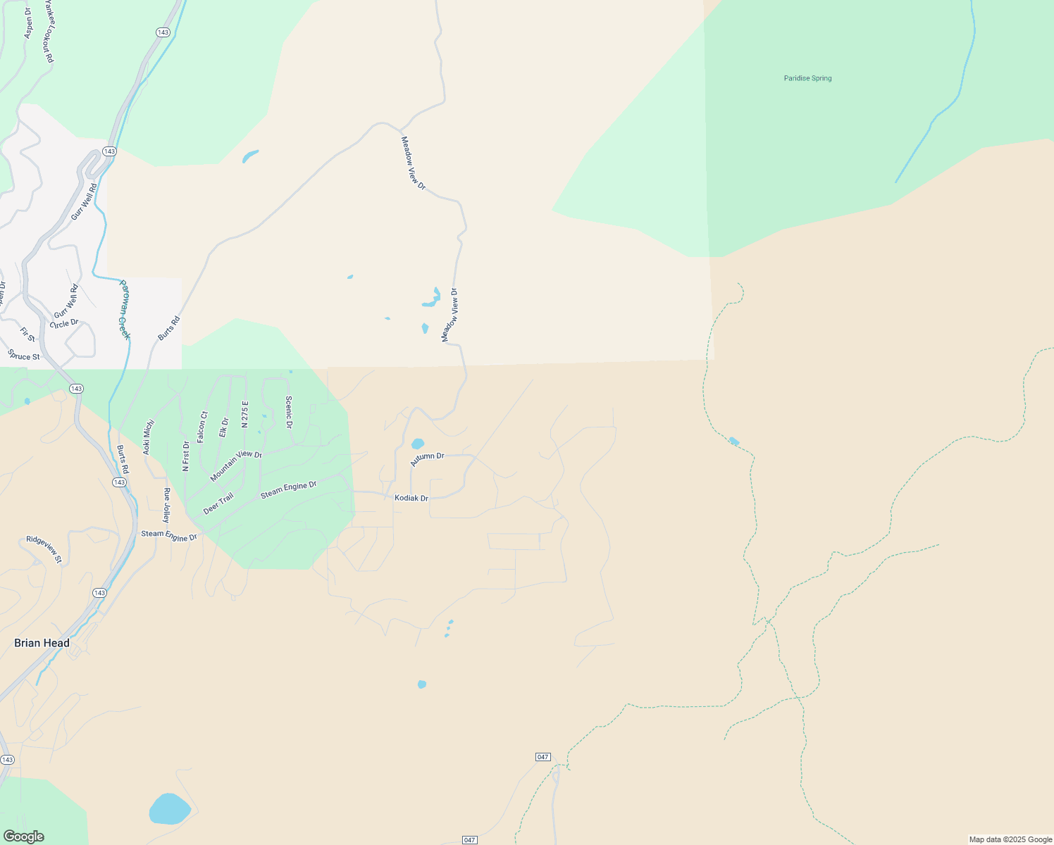 map of restaurants, bars, coffee shops, grocery stores, and more near 1063 East Paddington Circle in Brian Head