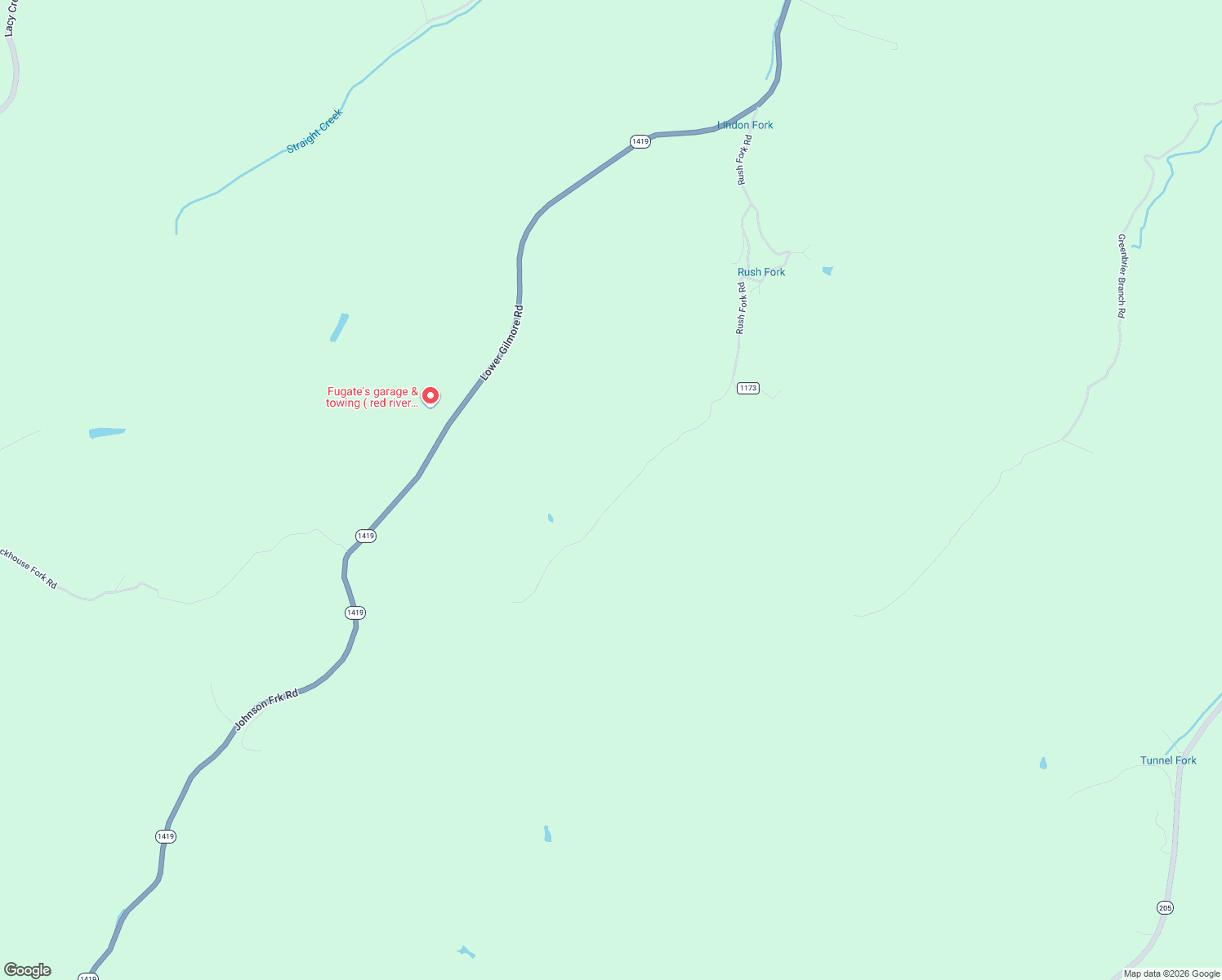 map of restaurants, bars, coffee shops, grocery stores, and more near 670 Rush Fork Road in Campton