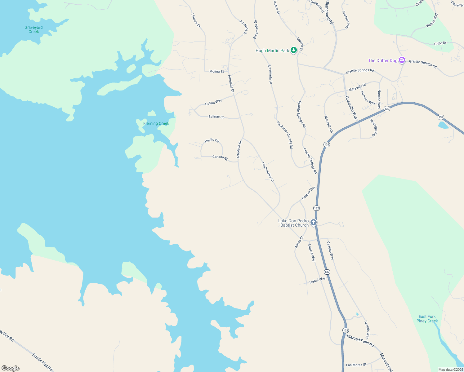 map of restaurants, bars, coffee shops, grocery stores, and more near 13652 Barro Court in La Grange