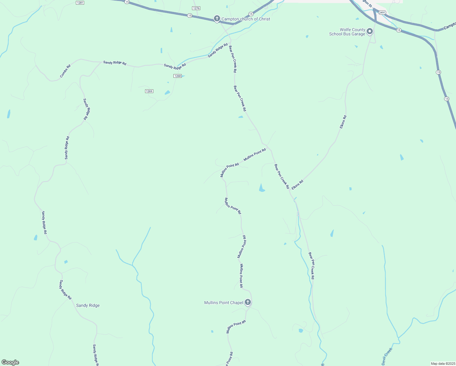 map of restaurants, bars, coffee shops, grocery stores, and more near Ethan Lane in Campton