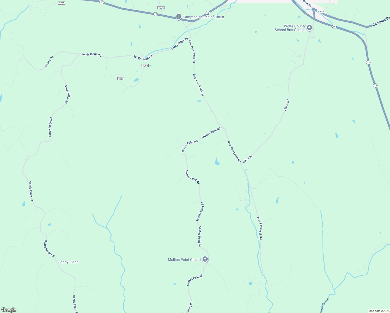 map of restaurants, bars, coffee shops, grocery stores, and more near Ethan Lane in Campton