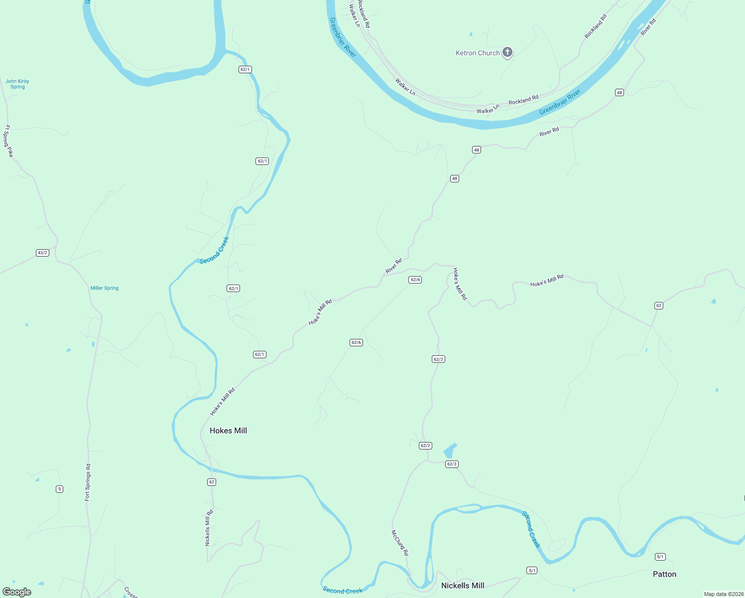 map of restaurants, bars, coffee shops, grocery stores, and more near Moore Road in Ronceverte