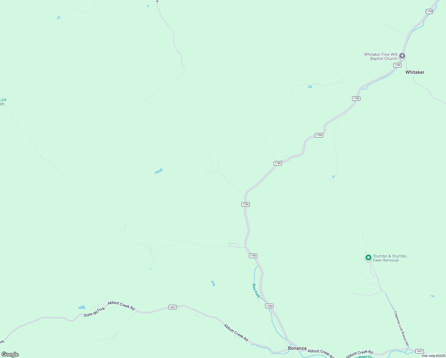 map of restaurants, bars, coffee shops, grocery stores, and more near Conley Fork Road in Prestonsburg