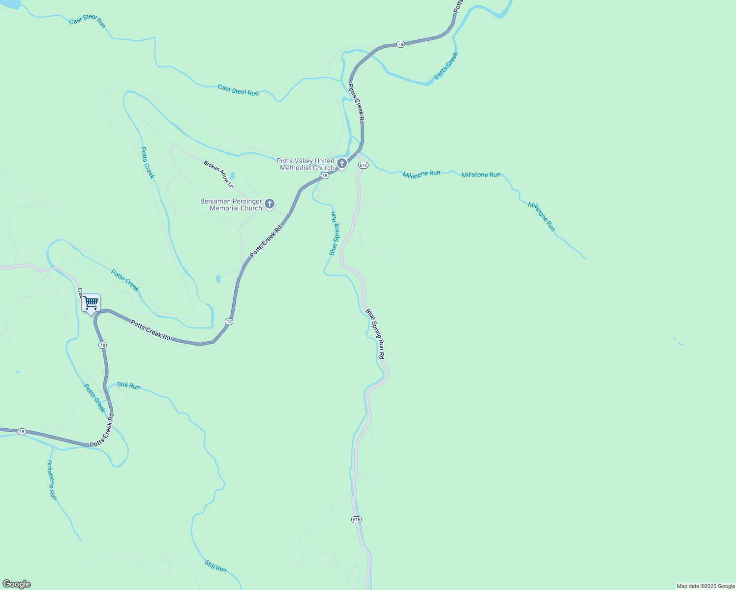 map of restaurants, bars, coffee shops, grocery stores, and more near 4000 Blue Spring Run Road in Covington