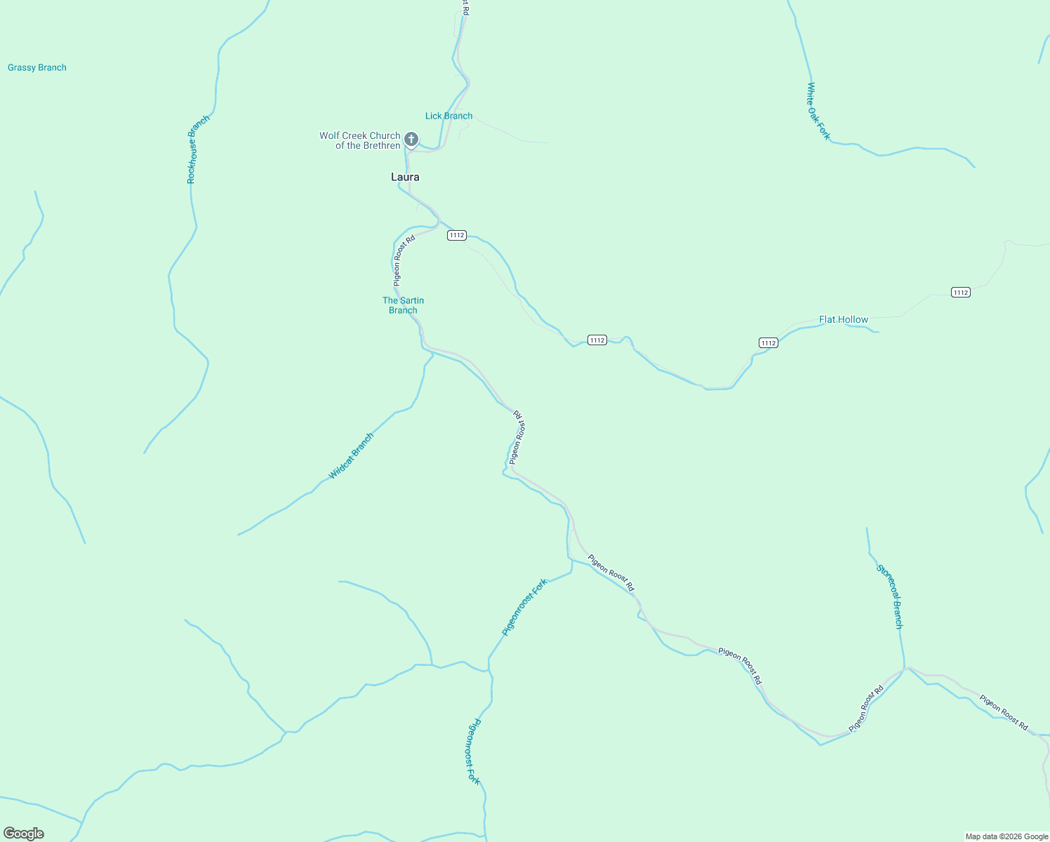 map of restaurants, bars, coffee shops, grocery stores, and more near 3240 Pigeon Roost Road in Pilgrim