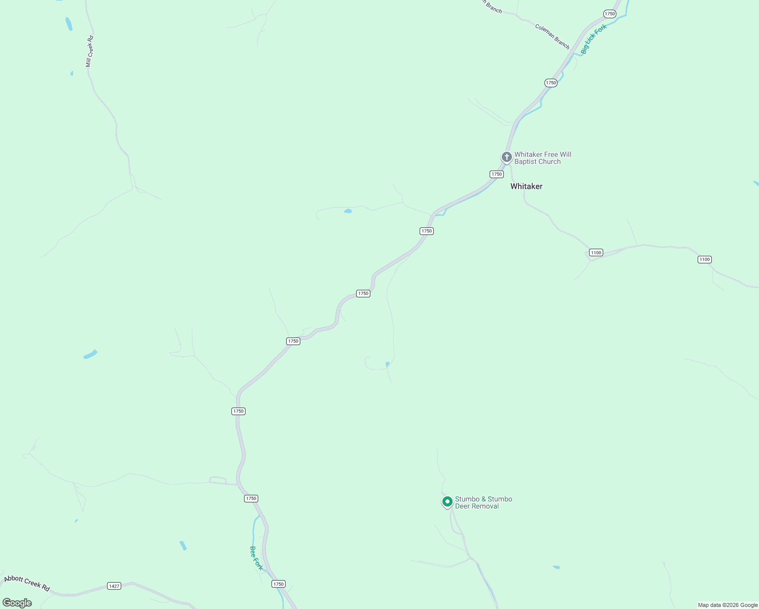 map of restaurants, bars, coffee shops, grocery stores, and more near 2338 County Road 1750 in East Point