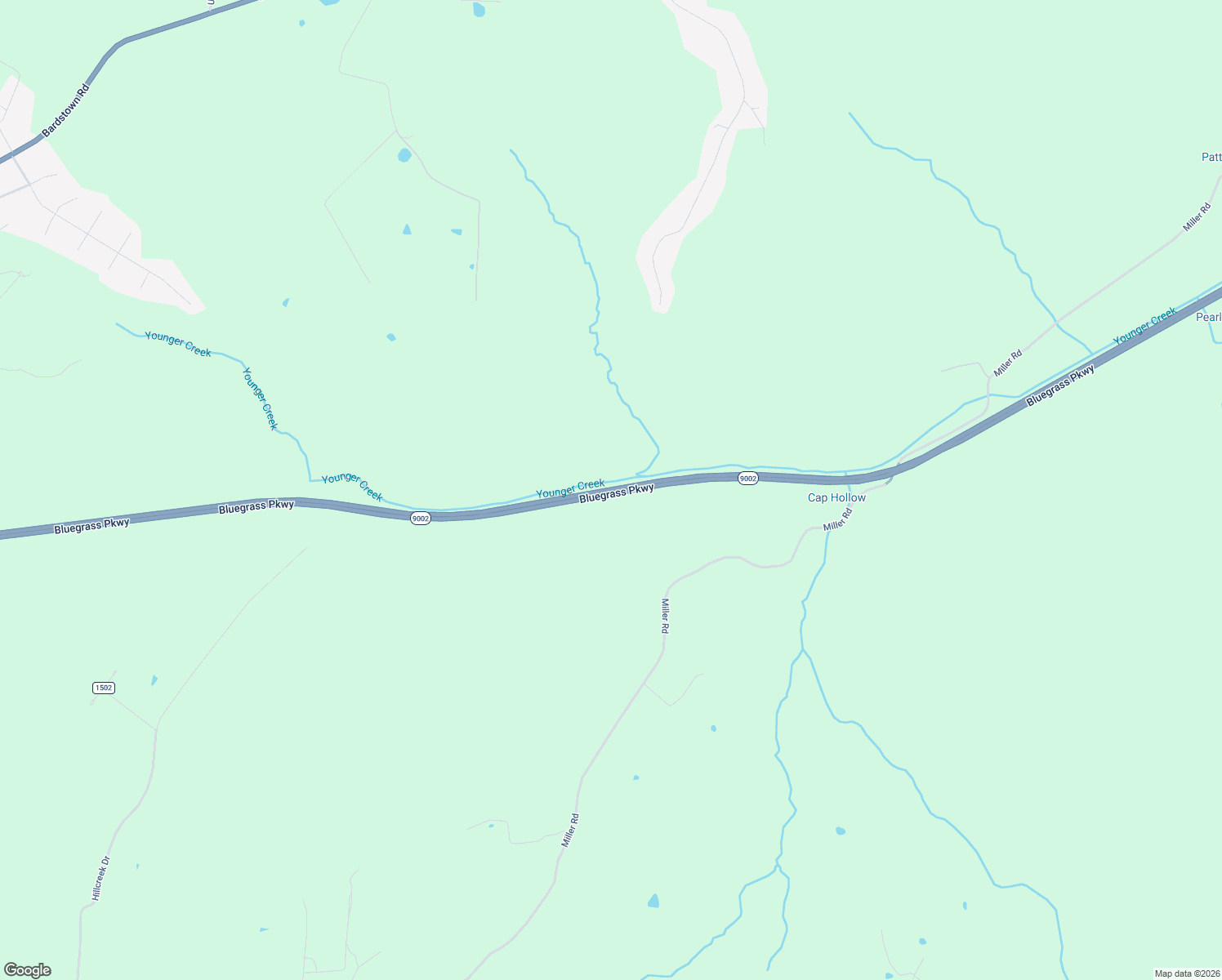 map of restaurants, bars, coffee shops, grocery stores, and more near Bluegrass Parkway in Elizabethtown