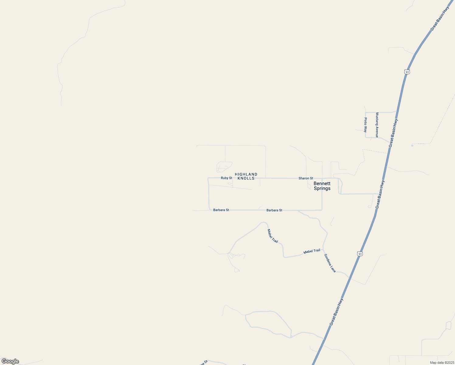 map of restaurants, bars, coffee shops, grocery stores, and more near 3625 Jane Street in Caliente