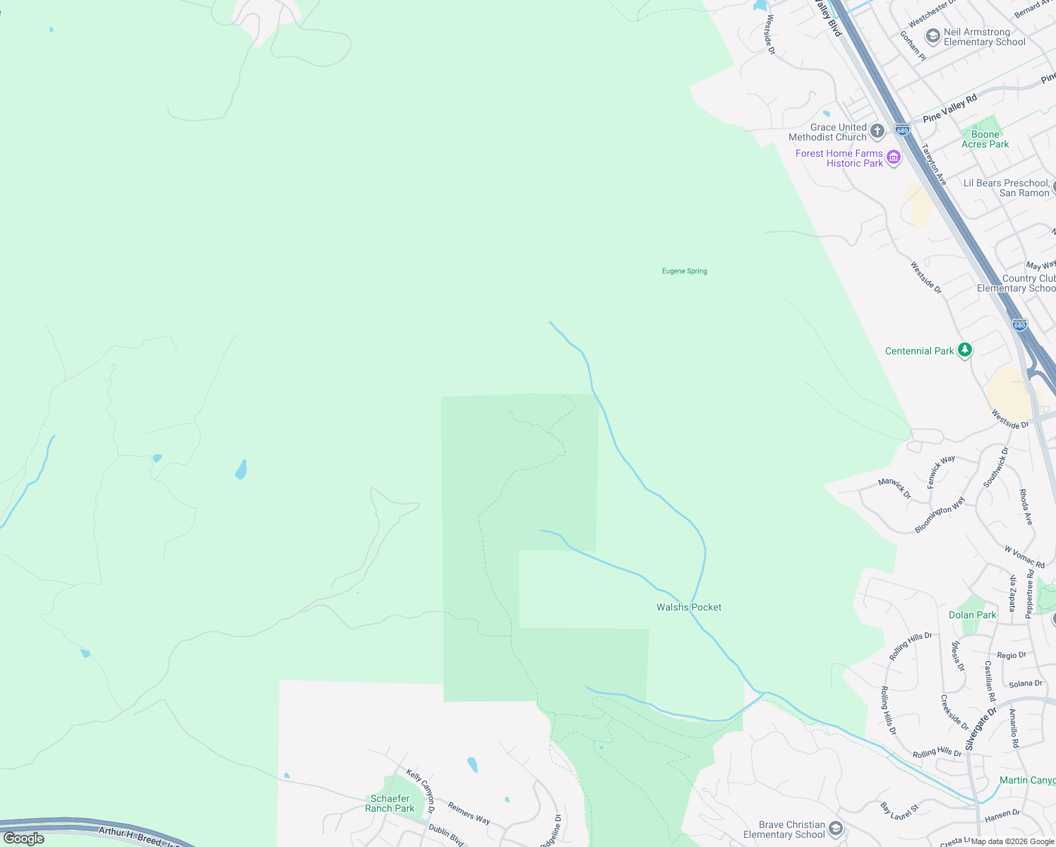 map of restaurants, bars, coffee shops, grocery stores, and more near Unnamed Trail in Castro Valley