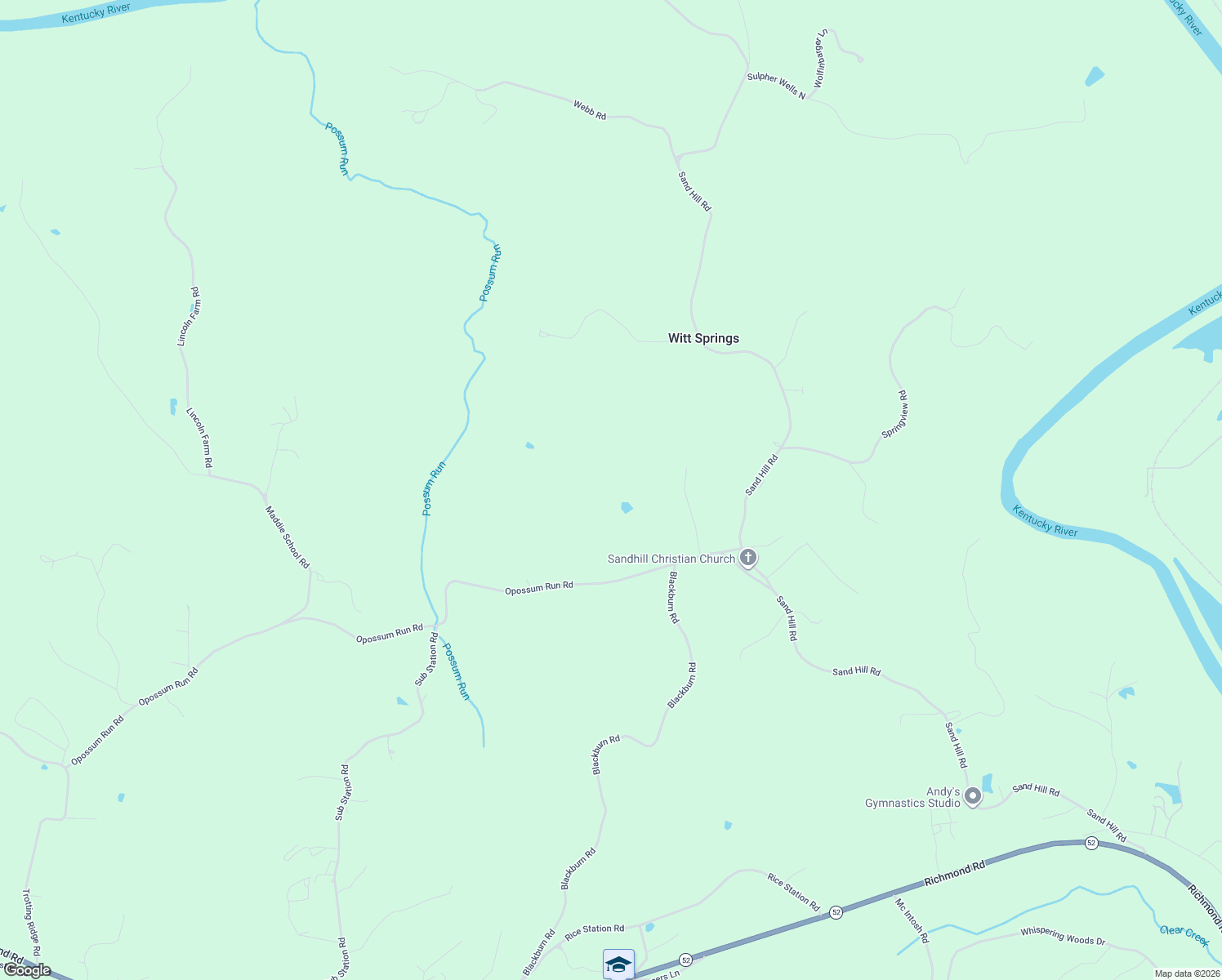 map of restaurants, bars, coffee shops, grocery stores, and more near in Witt Springs