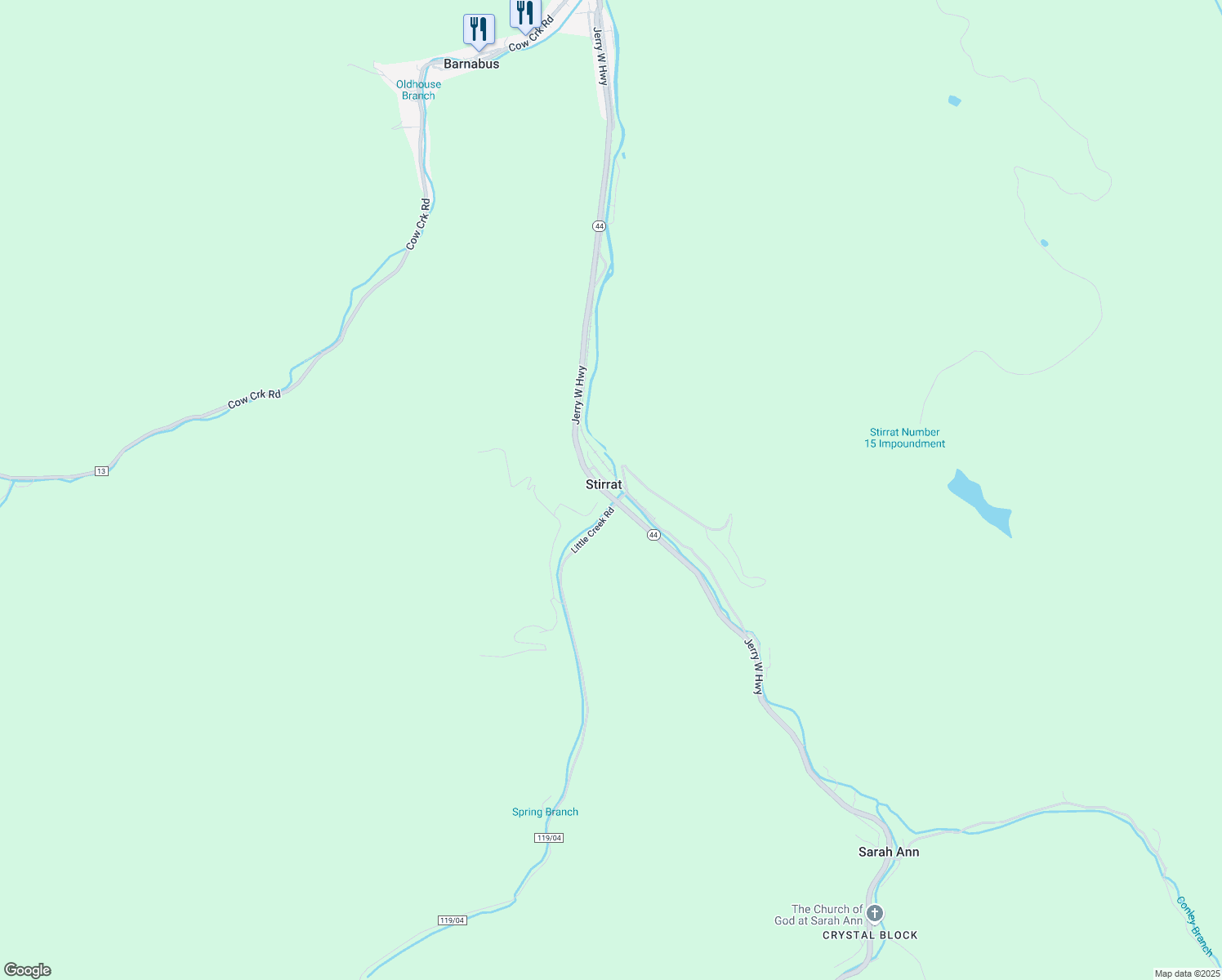 map of restaurants, bars, coffee shops, grocery stores, and more near in Stirrat