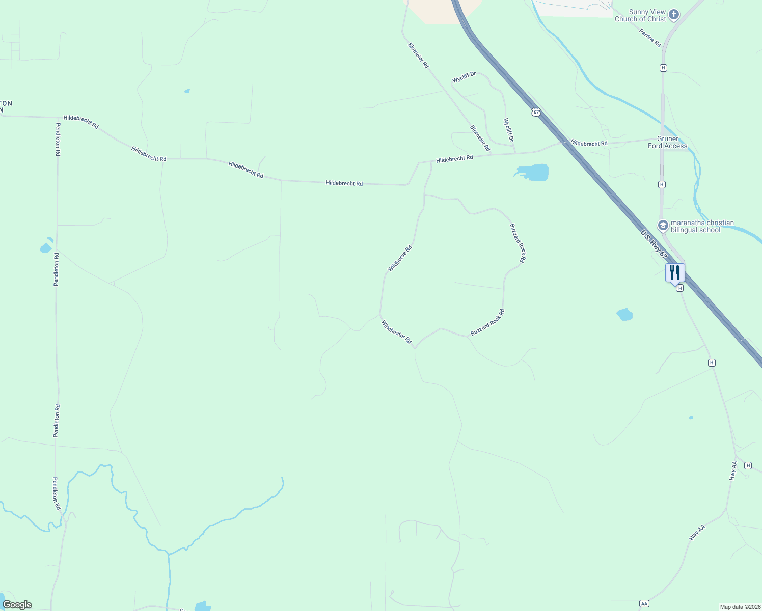 map of restaurants, bars, coffee shops, grocery stores, and more near 104 Wildhorse Road in Farmington