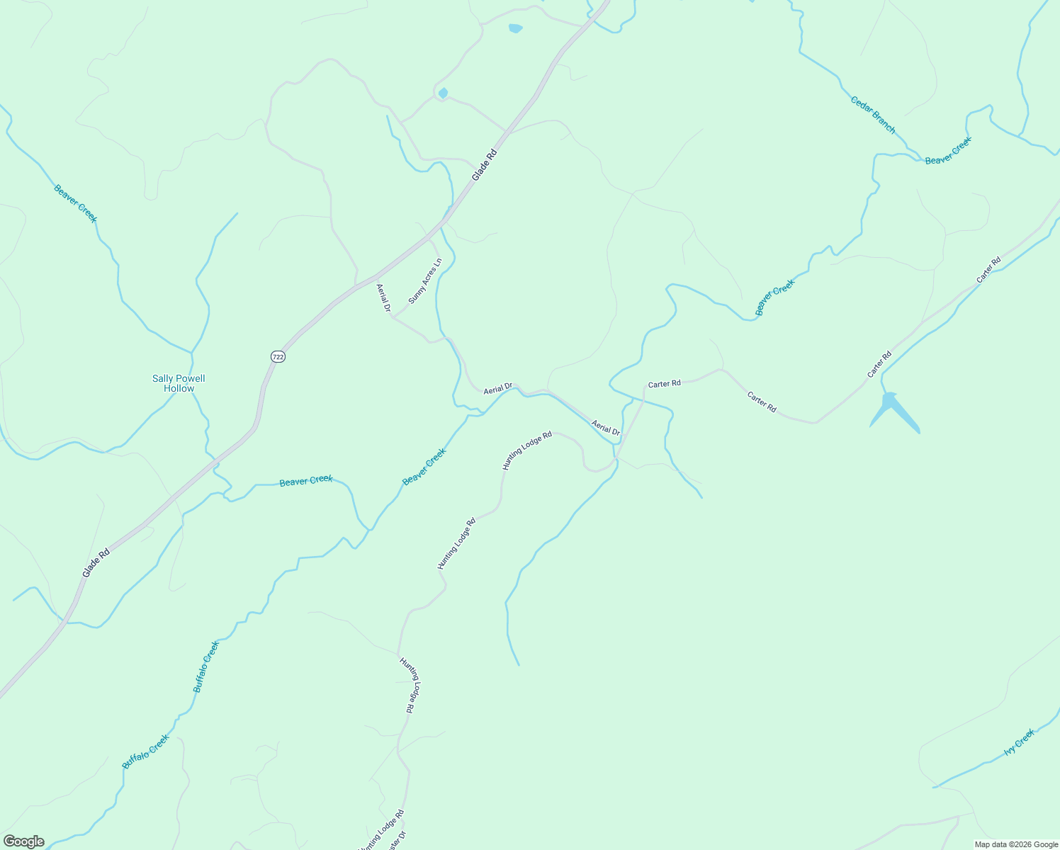 map of restaurants, bars, coffee shops, grocery stores, and more near Hunting Lodge Road in Schuyler