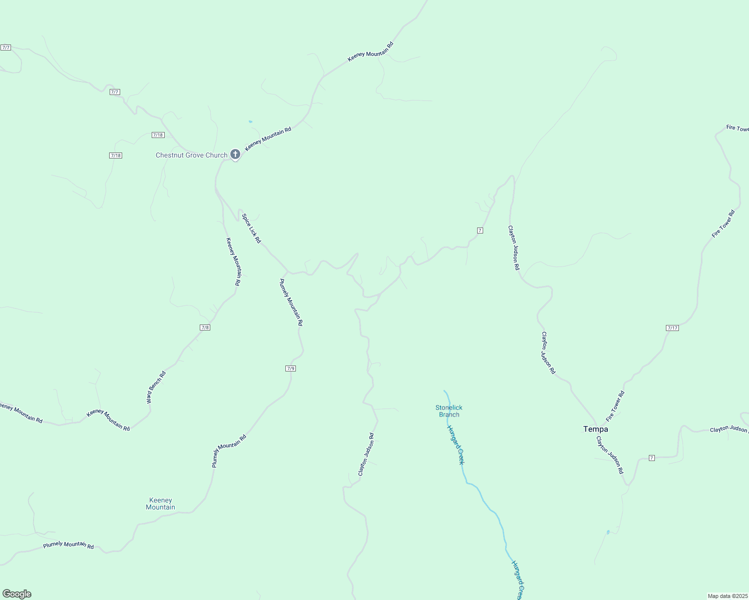 map of restaurants, bars, coffee shops, grocery stores, and more near 1915 Clayton Road in Alderson