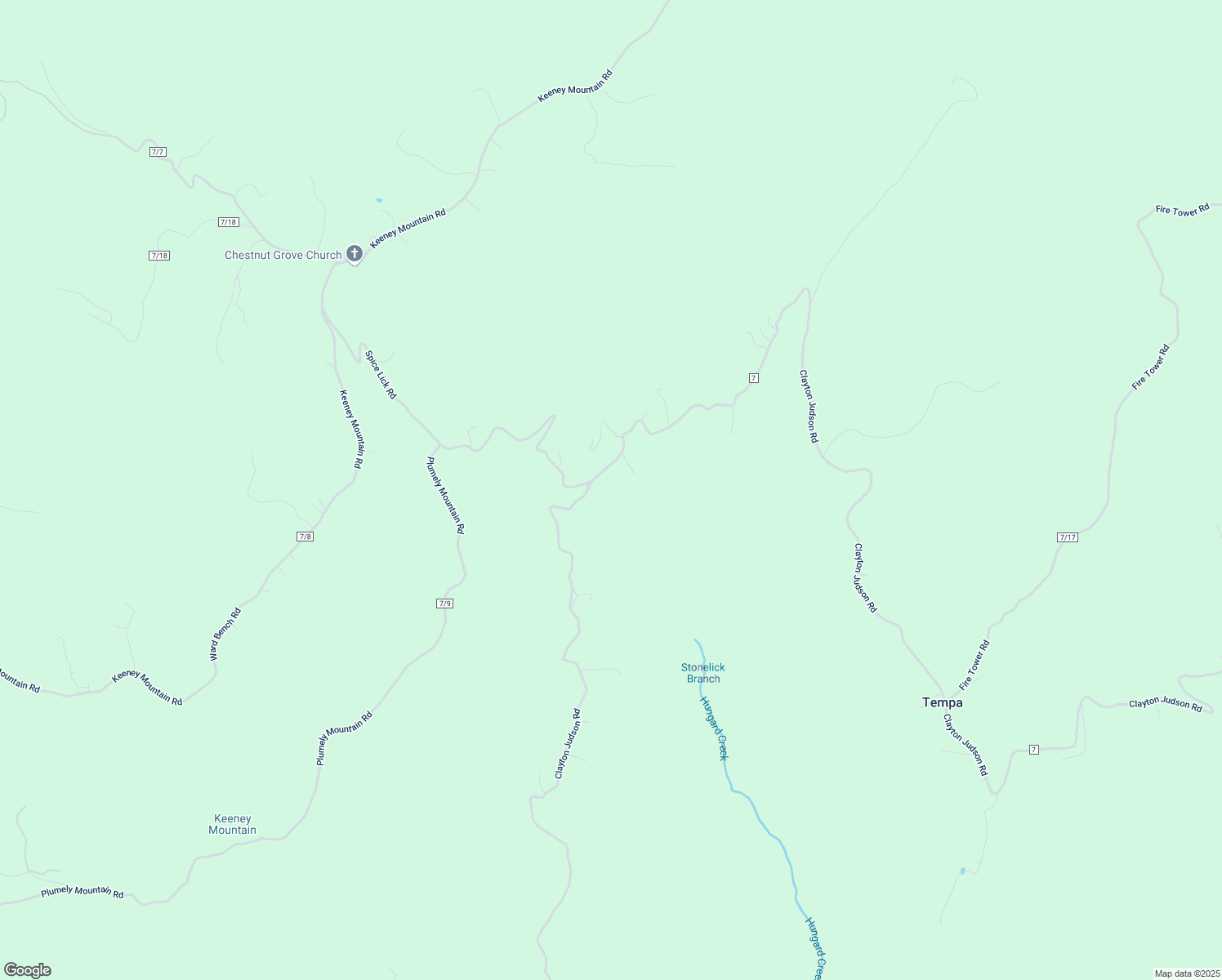 map of restaurants, bars, coffee shops, grocery stores, and more near 1915 Clayton Road in Alderson