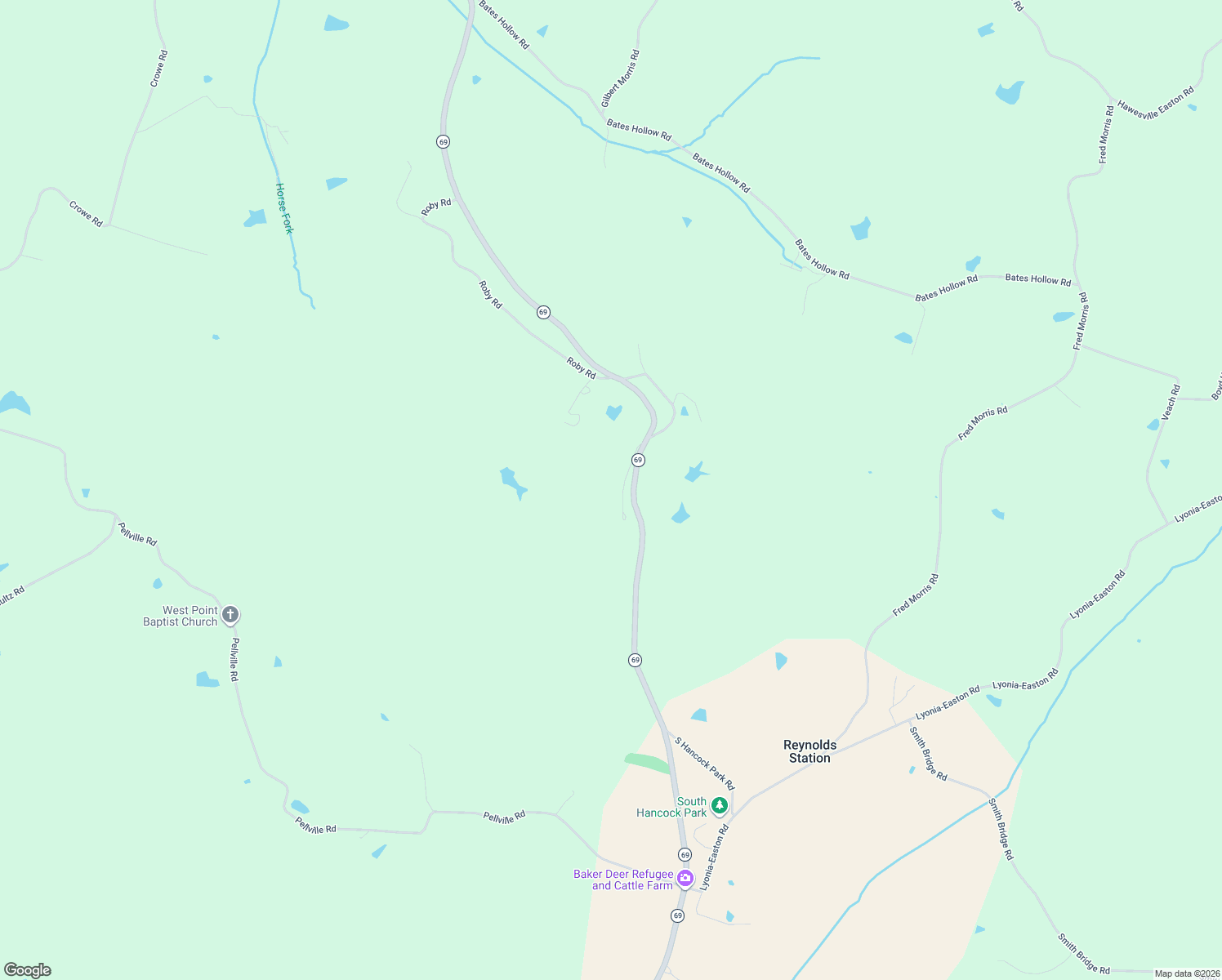map of restaurants, bars, coffee shops, grocery stores, and more near 31-87 Stinnett Lane in Reynolds Station