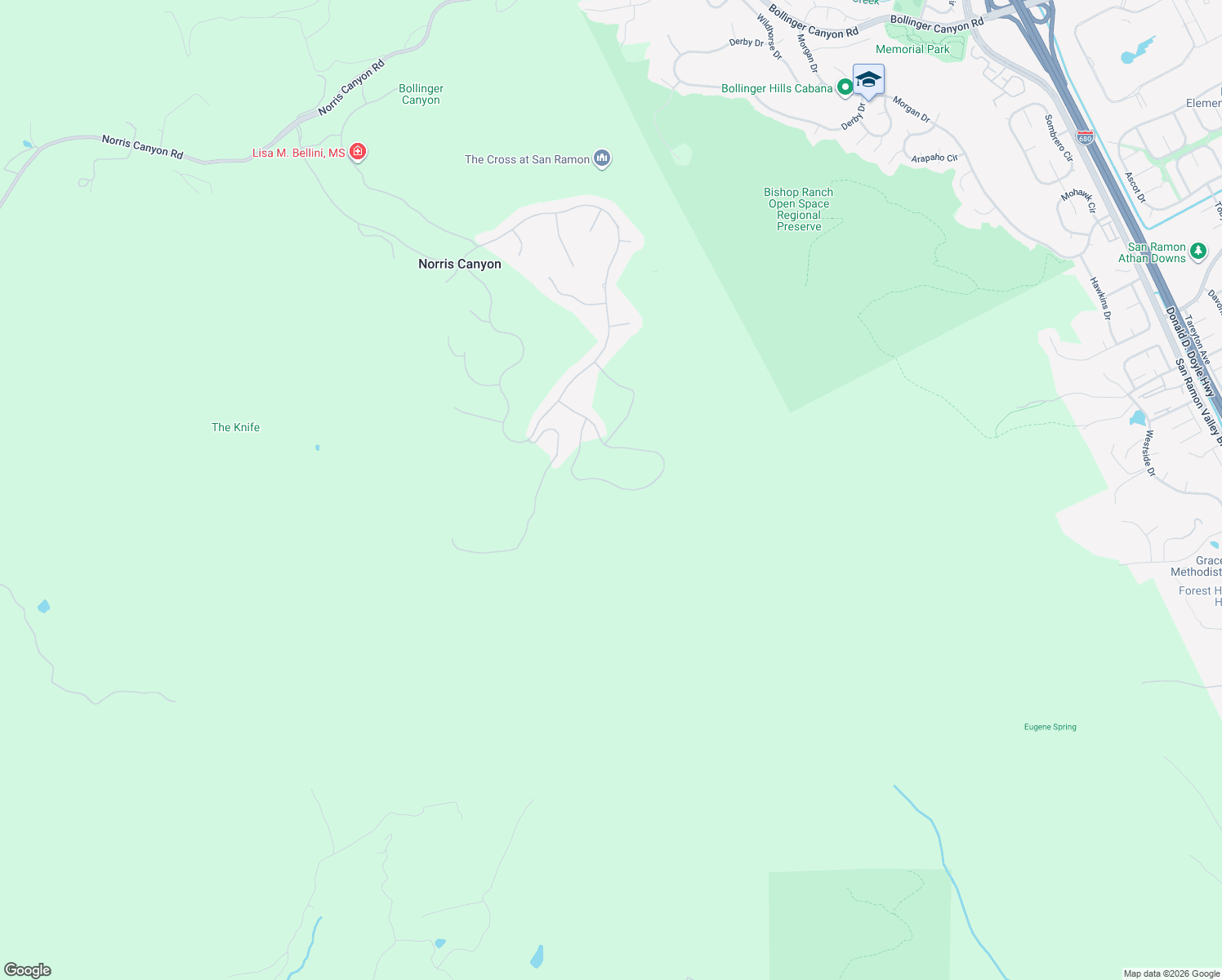 map of restaurants, bars, coffee shops, grocery stores, and more near 1143 Hawkshead Circle in San Ramon