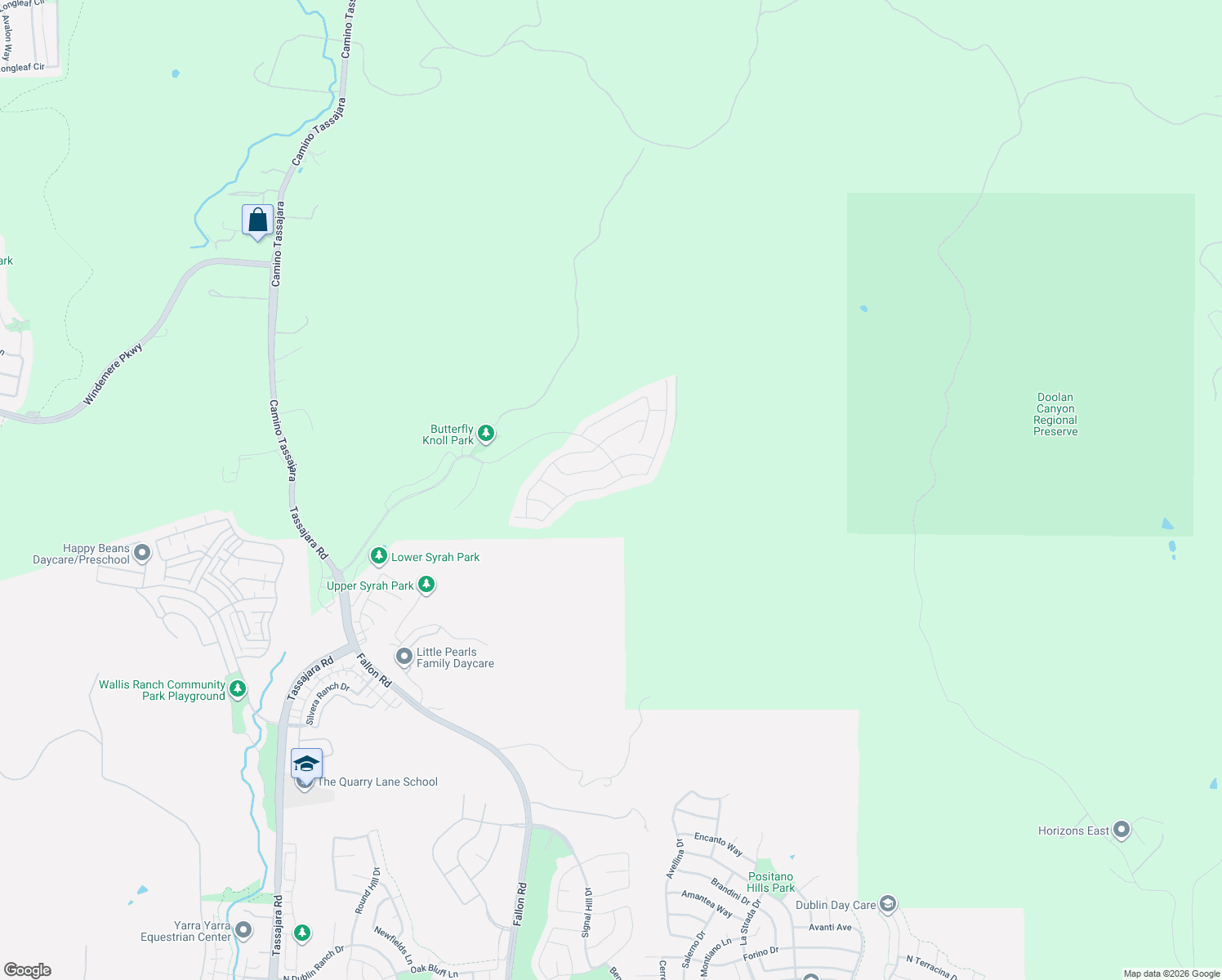 map of restaurants, bars, coffee shops, grocery stores, and more near 2830 Delamar Drive in Dublin