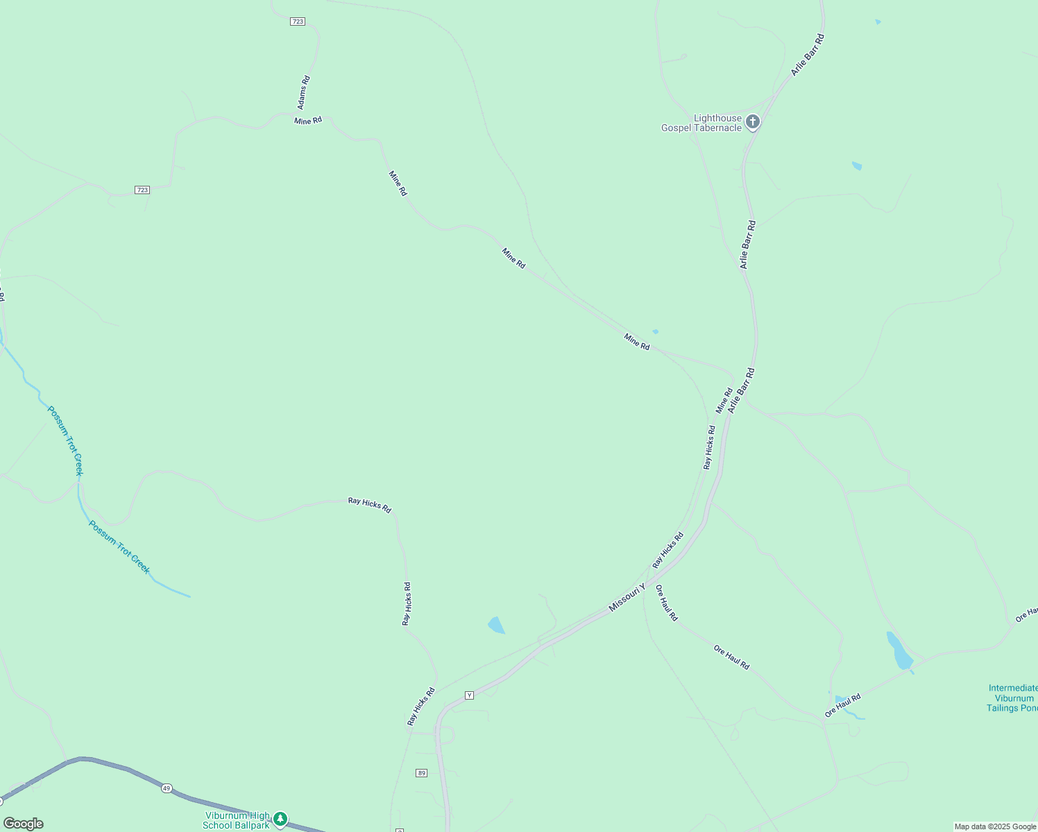 map of restaurants, bars, coffee shops, grocery stores, and more near in Viburnum