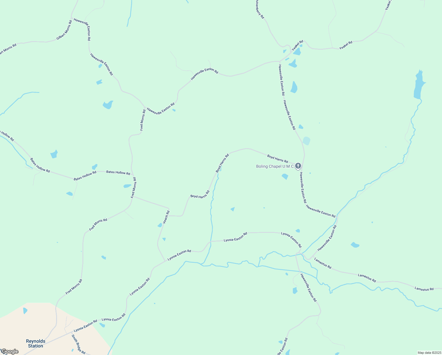 map of restaurants, bars, coffee shops, grocery stores, and more near in Reynolds Station