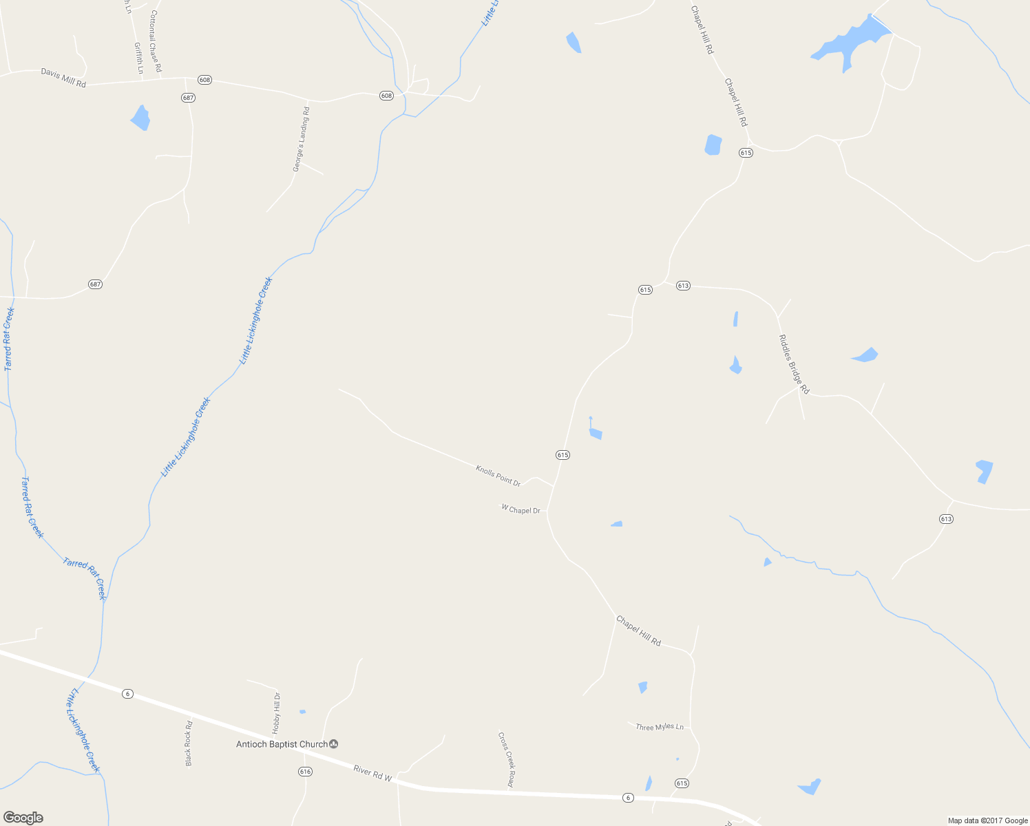 map of restaurants, bars, coffee shops, grocery stores, and more near 2540 Chapel Hill Road in Goochland