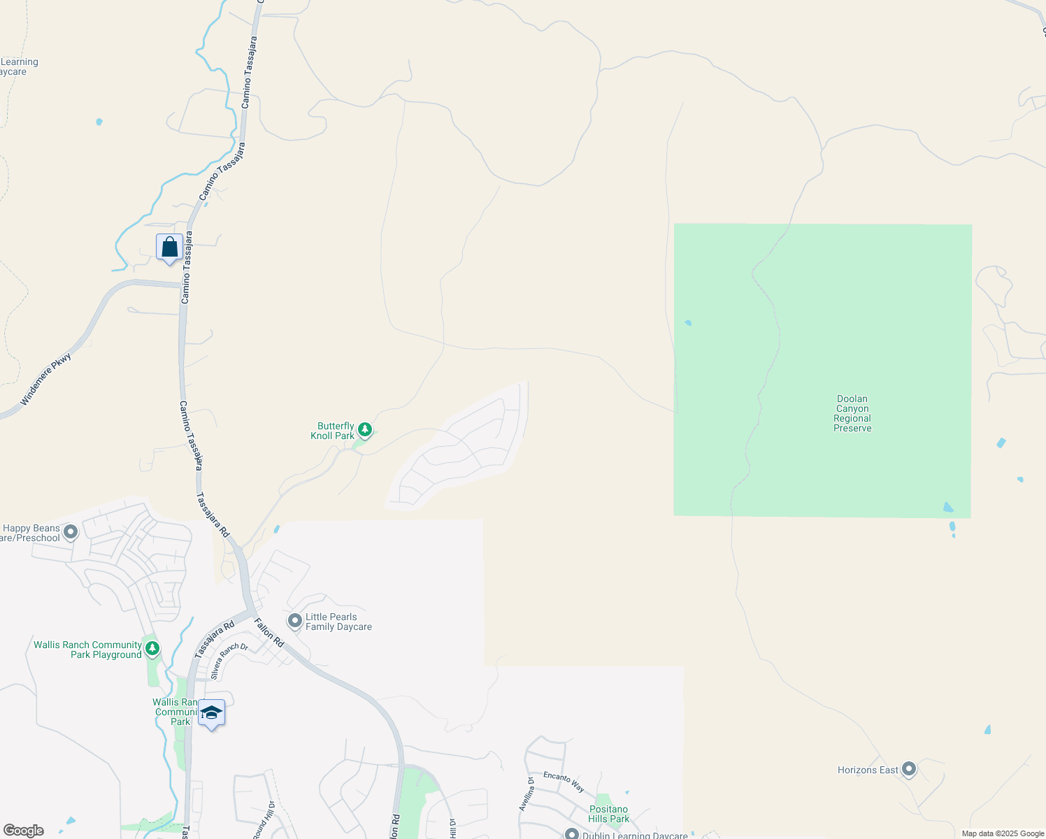 map of restaurants, bars, coffee shops, grocery stores, and more near 7283 Lembert Hills Drive in Livermore