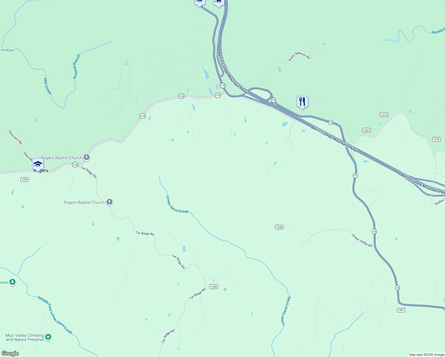 map of restaurants, bars, coffee shops, grocery stores, and more near in Rogers