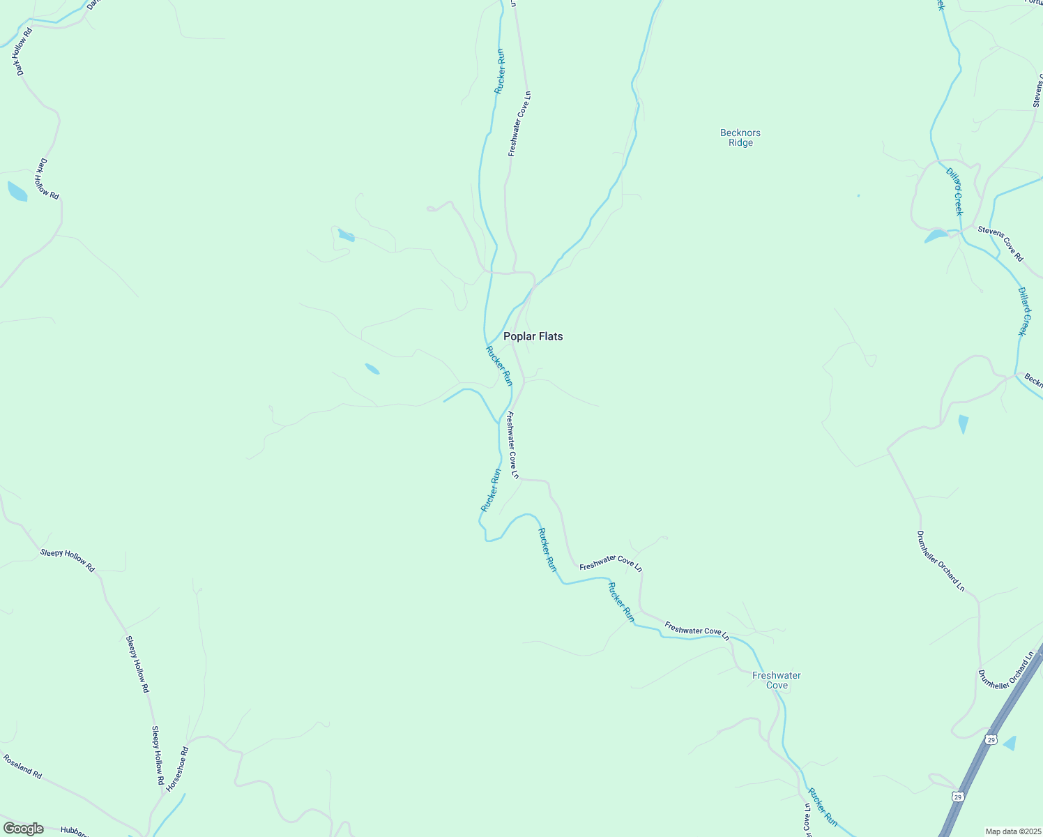 map of restaurants, bars, coffee shops, grocery stores, and more near State Route 653 in Nelson County