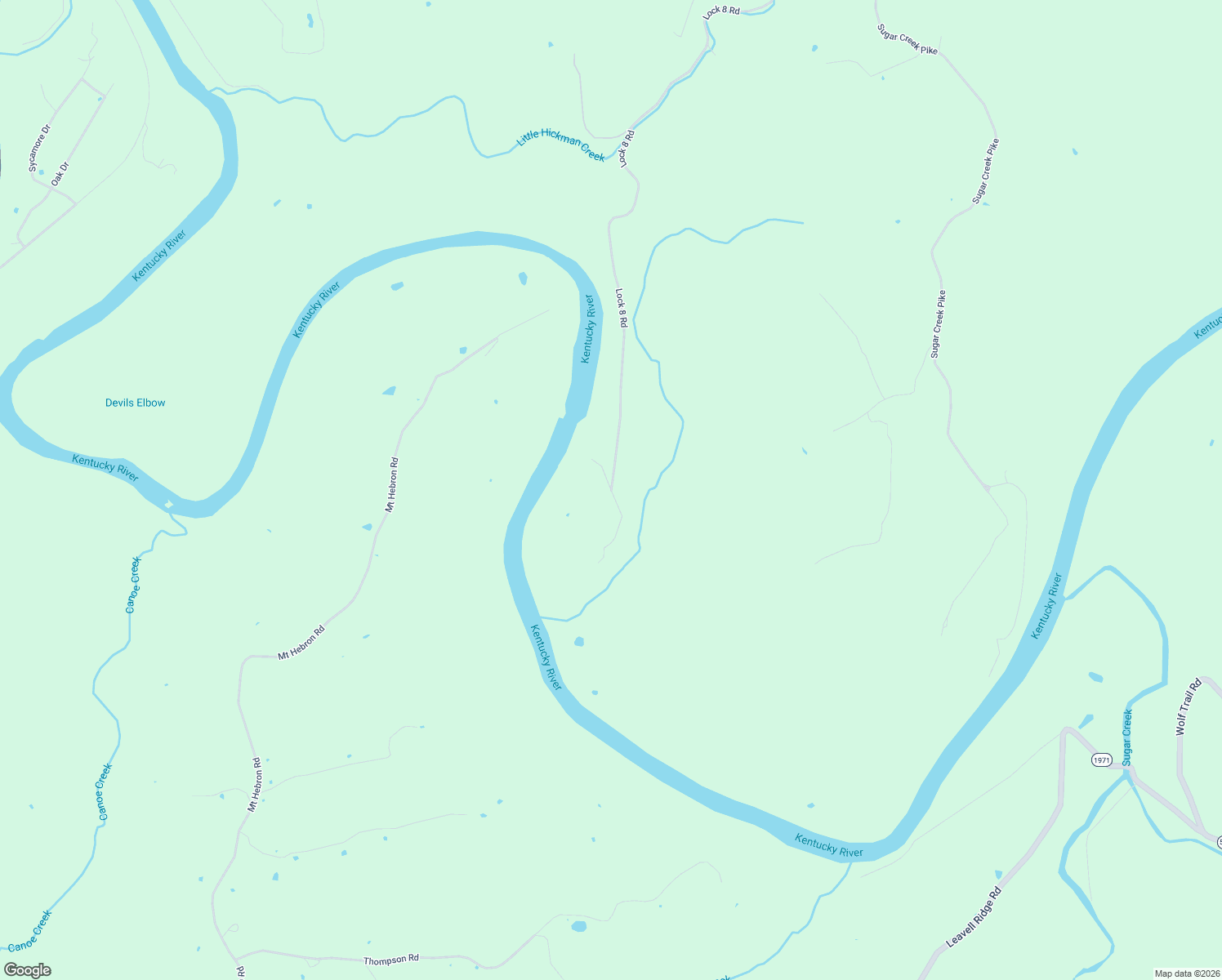 map of restaurants, bars, coffee shops, grocery stores, and more near 2555 Lock 8 Road in Nicholasville
