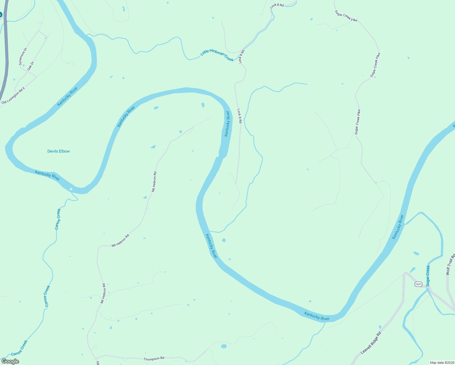 map of restaurants, bars, coffee shops, grocery stores, and more near 2555-2599 Lock 8 Rd in Nicholasville