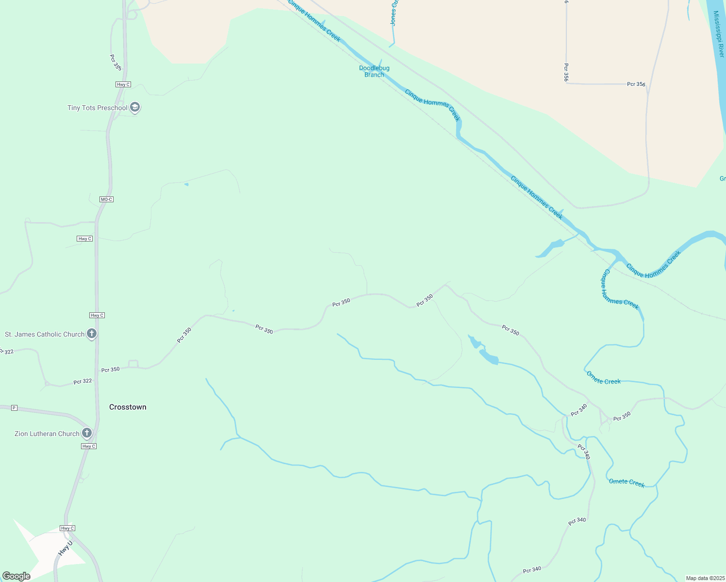 map of restaurants, bars, coffee shops, grocery stores, and more near 1498 Pcr 350 in Perryville